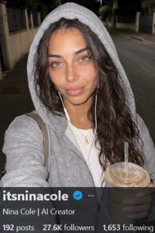 AI creator social profile example